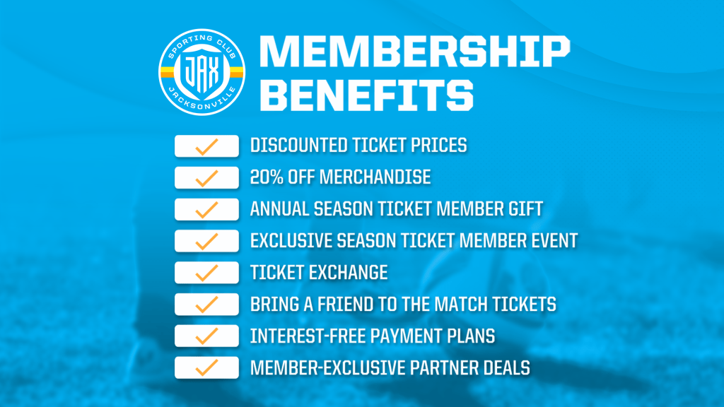Membership Benefits: discounted ticket prices, 20% off merchandise, annual season ticket member gift, exclusive season ticket member event, ticket exchange, bring a friend to the match tickets, interest-free payment plans, member-exclusive partner deals