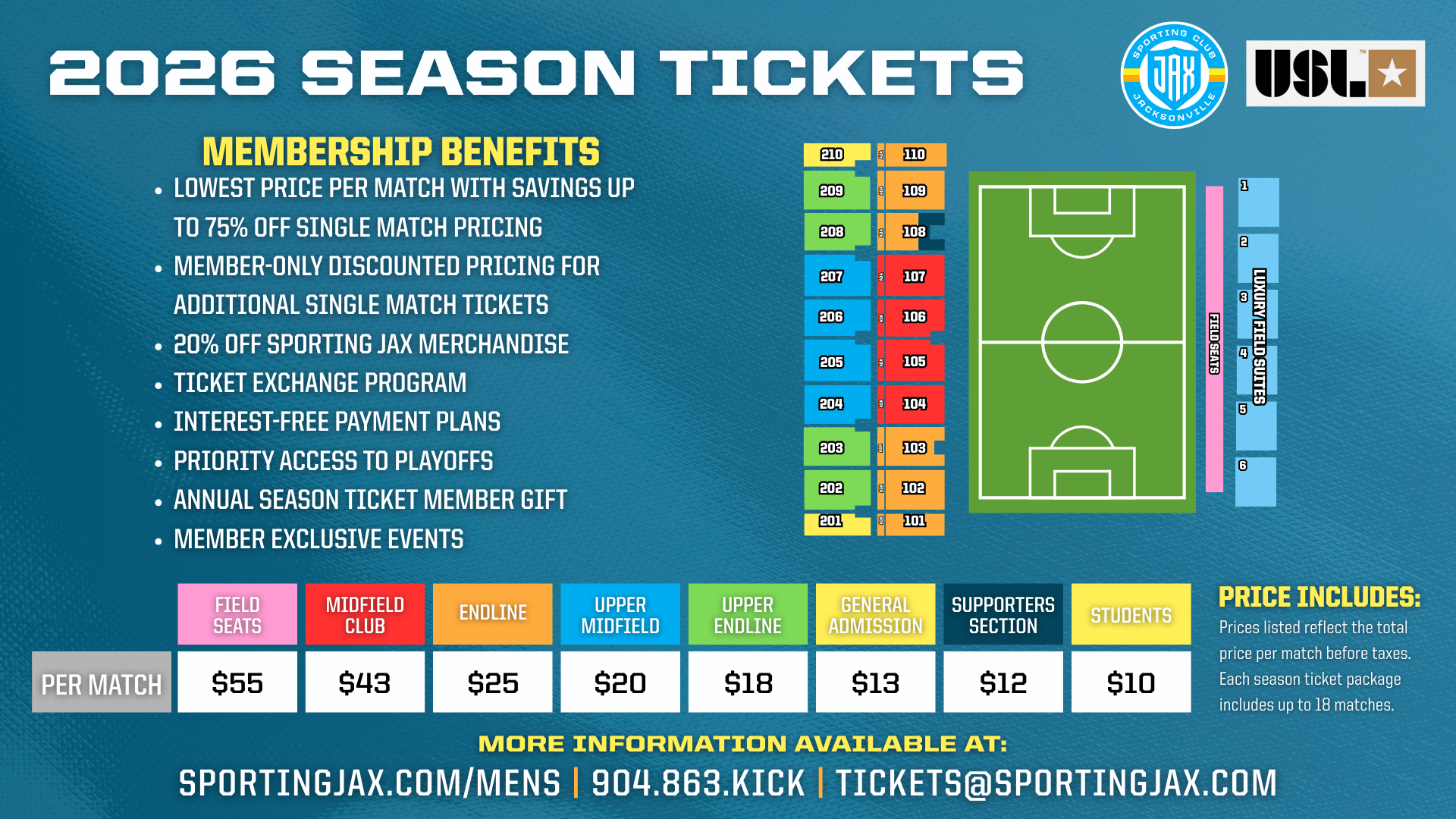 Sporting JAX announces season ticket pricing for Inaugural Men’s 2026 USL Championship Season featured image