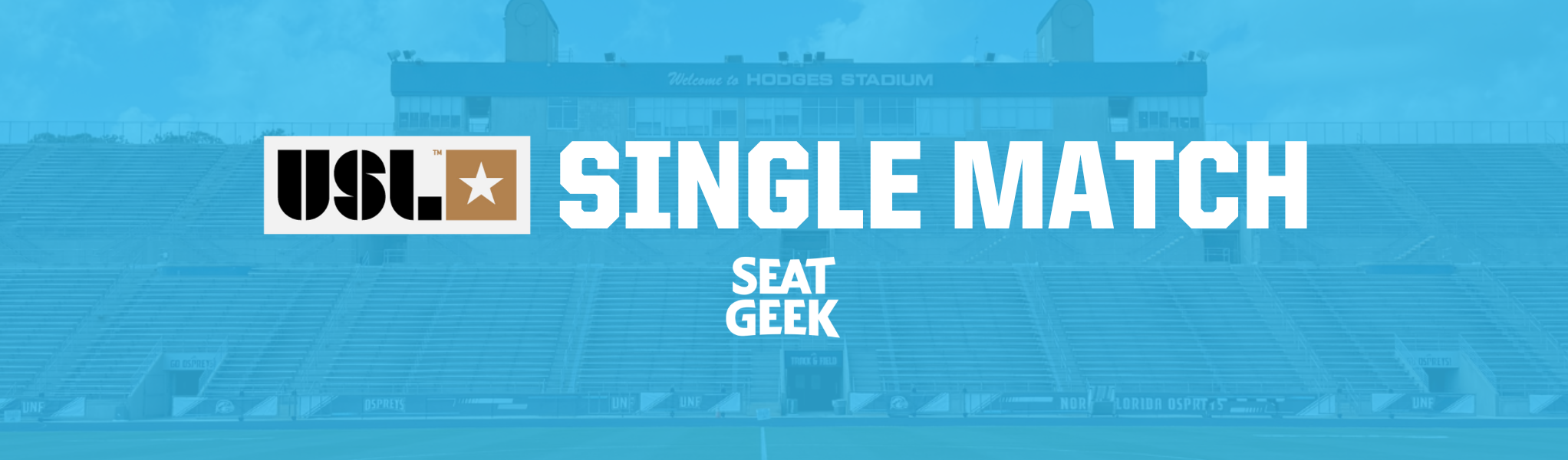 USL Championship Single Match with SeatGeek logo