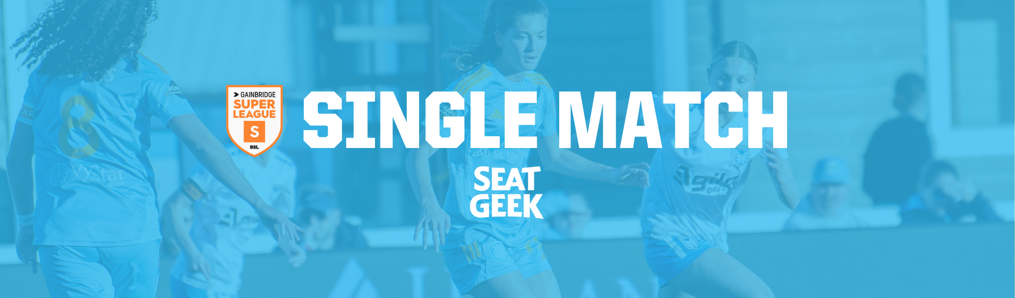 Gainbridge Super League Single Match with SeatGeek logo