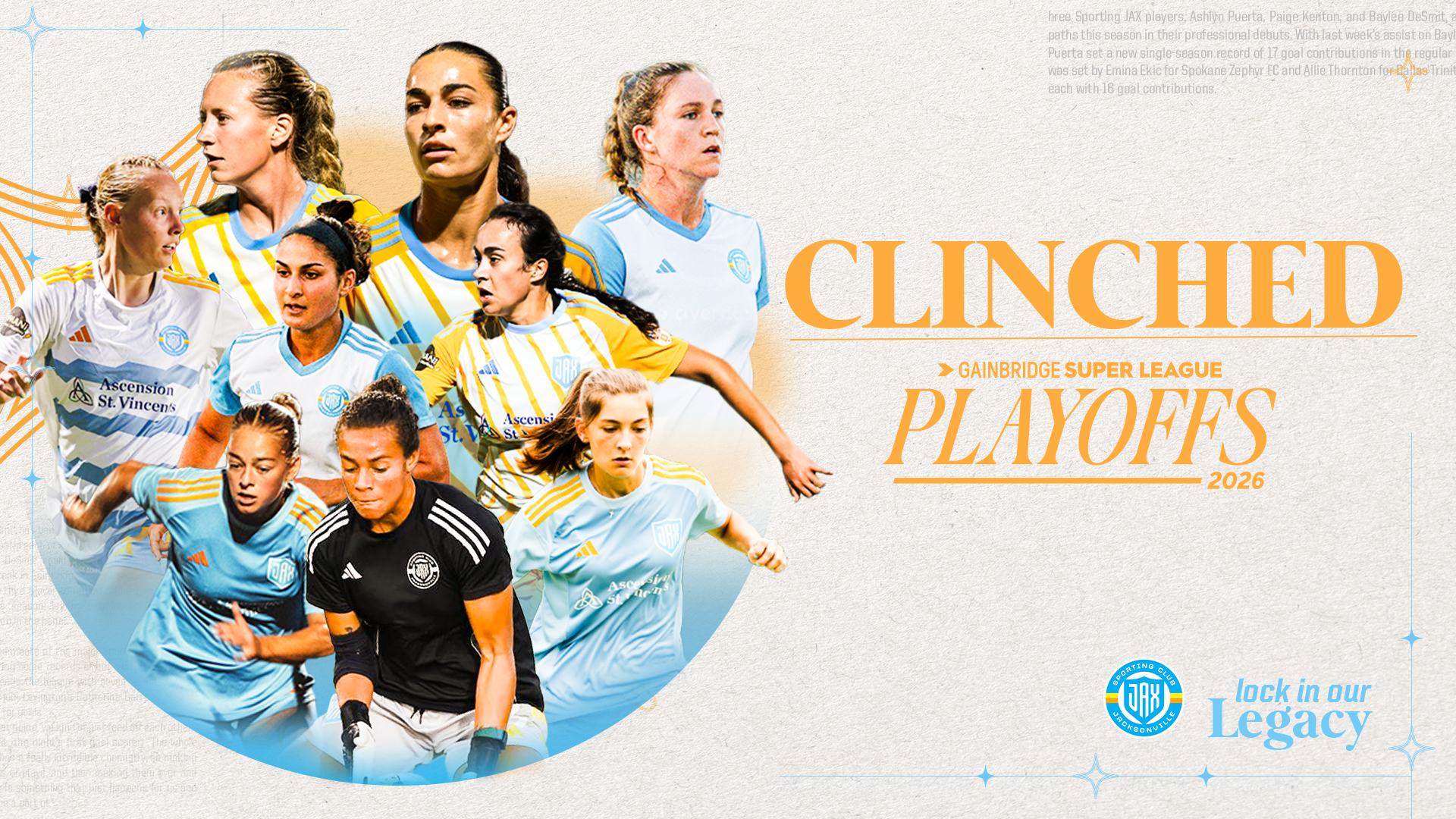 Sporting JAX Women Clinch Playoff Spot, Make History as First Expansion Team to Qualify featured image